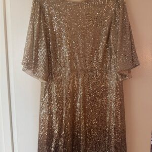 Gold Sequin Dress New with Tags size XL